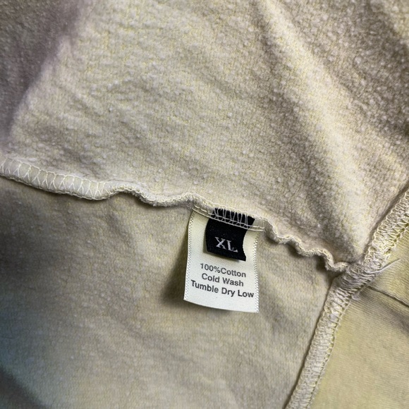 CLARE V SWEATSHIRT, NEON YELLOW W/ BLACK EYES, XL - Picture 7 of 7